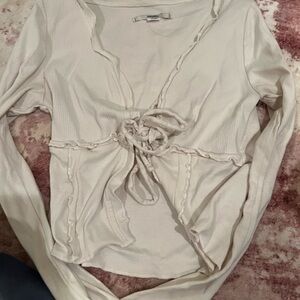 UO kimchi blue tie cardigan long sleeve